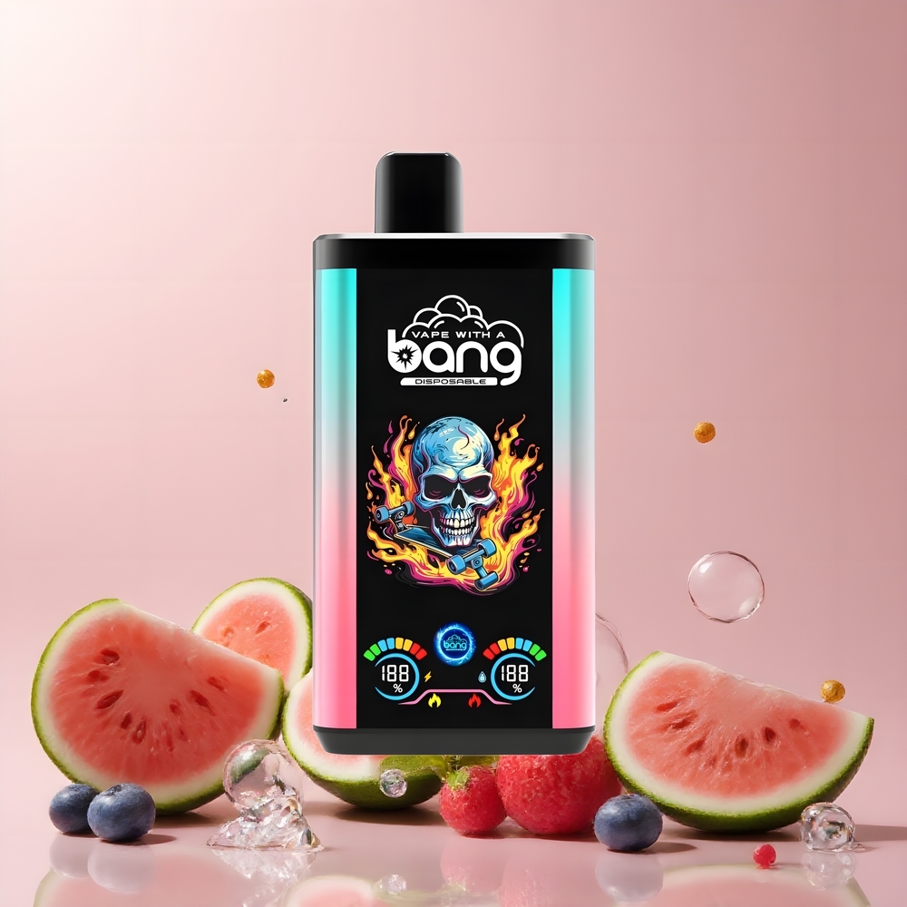 Partihandel Sverige Bang 30K Pro 30000 Puffs Vattenmelon & Blåbärsmint Dual-Flavor 36ml