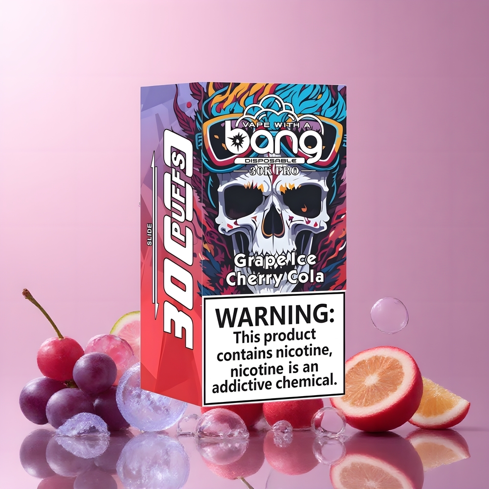 Partihandel Sverige Bang 30K Pro 30000 Puffs Vinsorbär & Kolsyrad Körsbär