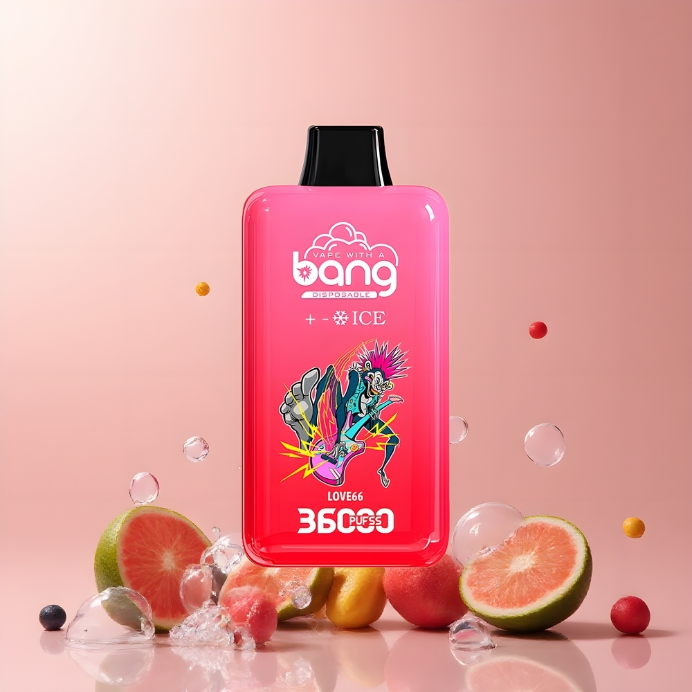 Partihandel Sverige Bang 36000 Ice Level 36ml 850mAh 5% Mesh 1.0 Ohm Love 66