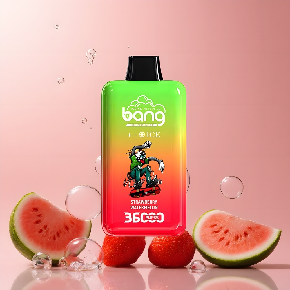 Partihandel Sverige Bang 36000 Ice Level Engångsenhet Jordgubb Vattenmelon 36ml 850mAh