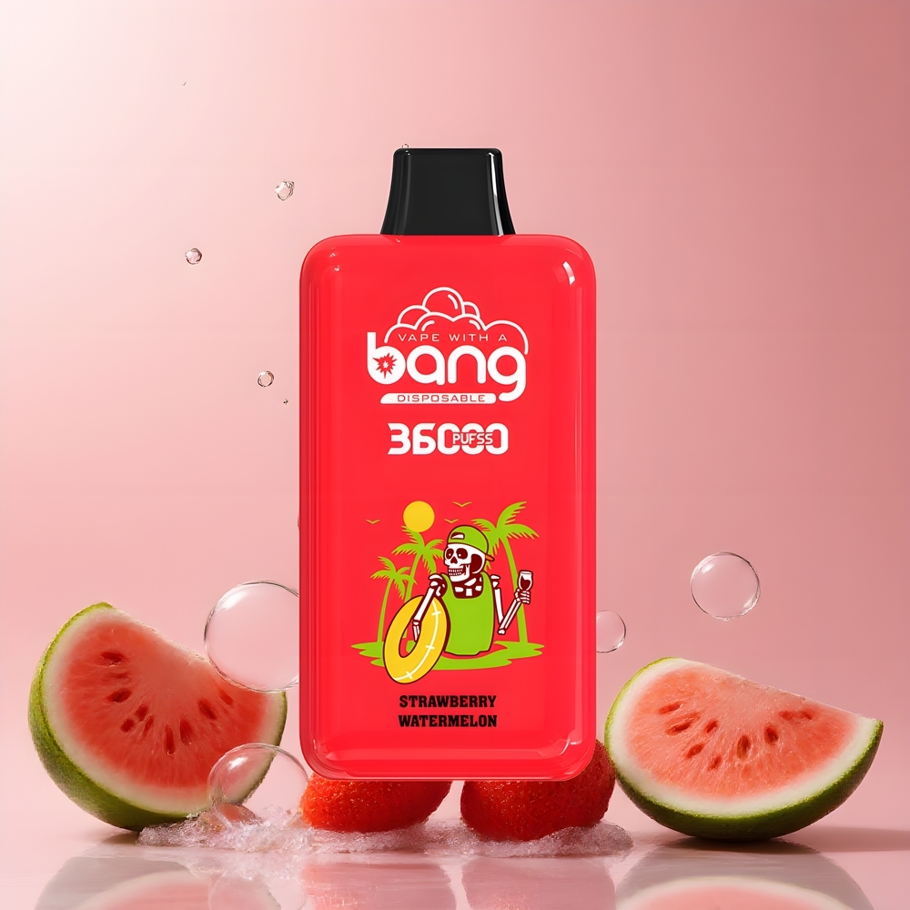 Partihandel Sverige Bang 36000 Power Engångs Jordgubb Vattenmelon 36ml 5% 850mAh