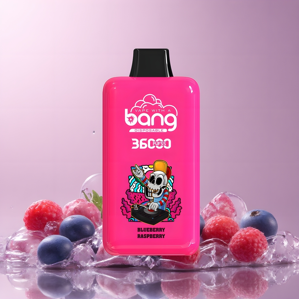 Partihandel Sverige Bang 36000 Power Engångs Vape Blåbär Hallon 36ml 850mAh