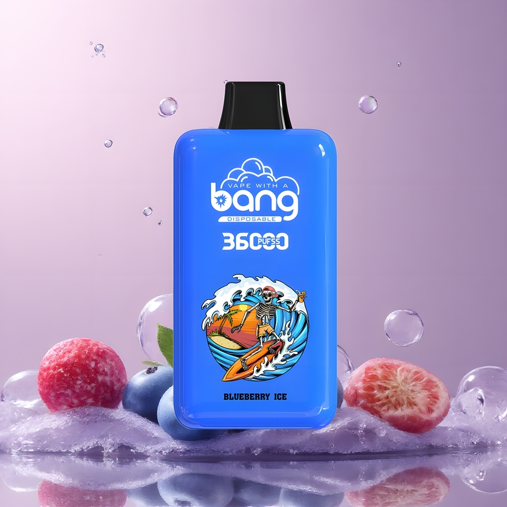 Partihandel Sverige Bang 36000 Power Engångsvape Blåbär Is 36ml 850mAh 5%