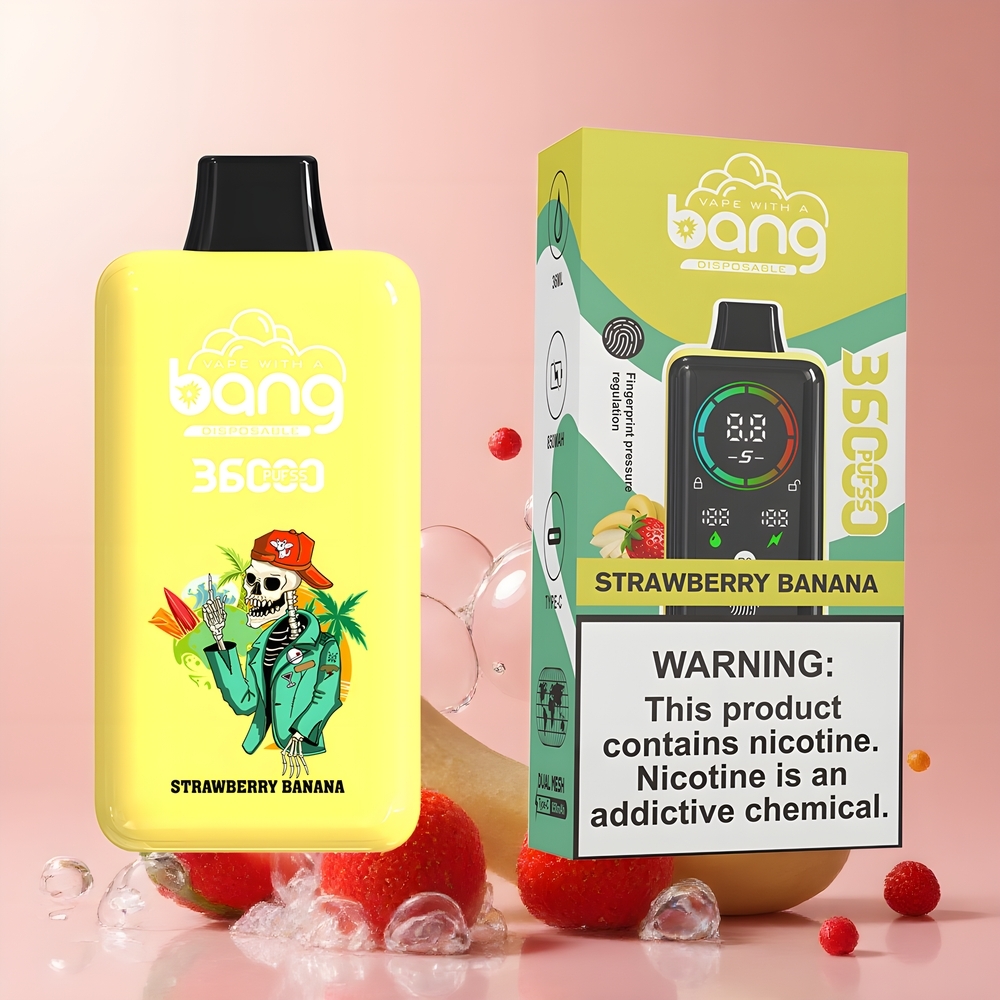 Partihandel Sverige Bang 36000 Power Jordgubb Banan 36ml 5% 850mAh