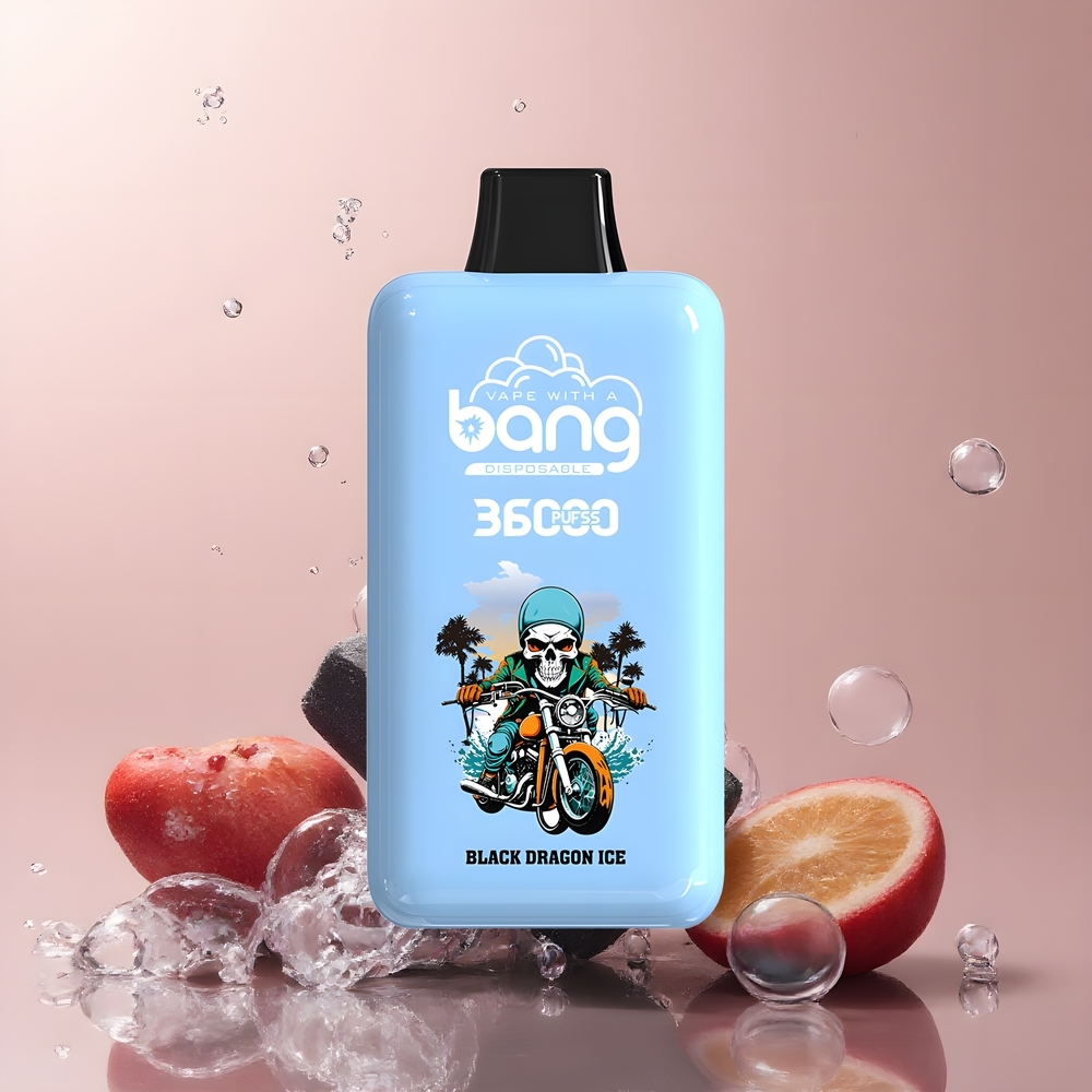 Partihandel Sverige Bang 36000 Power Vape Svart Drake Is 36ml 5% 850mAh