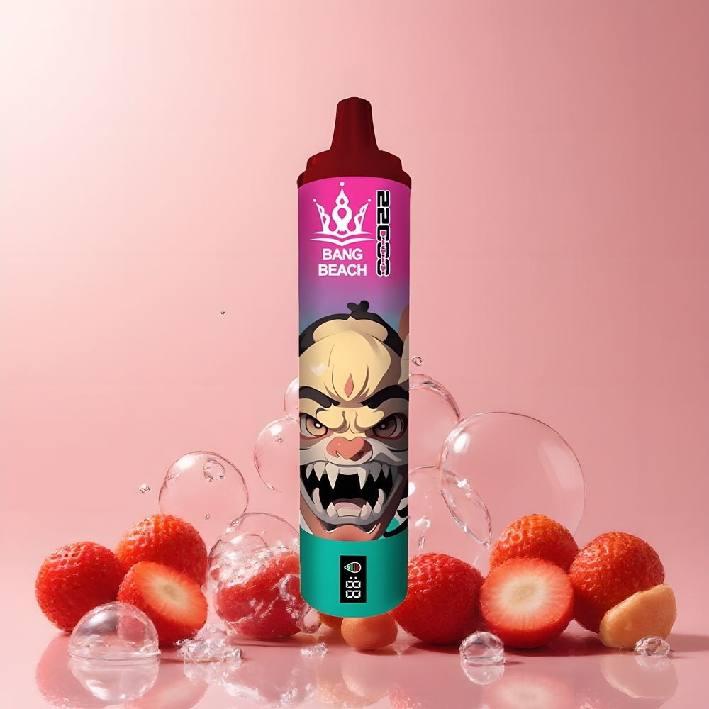 Partihandel Sverige Bang Beach 22000 Puffs 36ml 650mAh Jordgubb Is