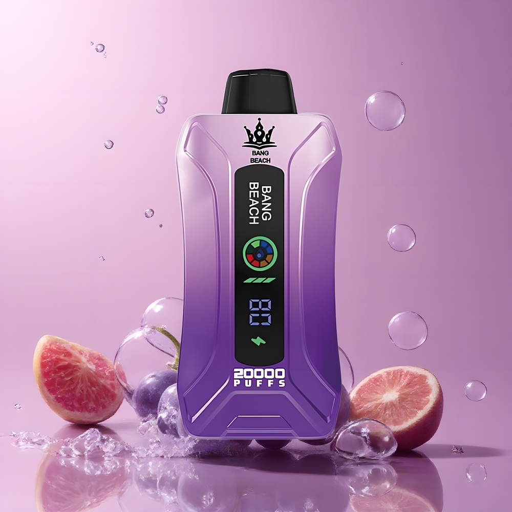 Partihandel Sverige Bang Beach Smart Screen 20000 Puffs Engångs Vape Druvis