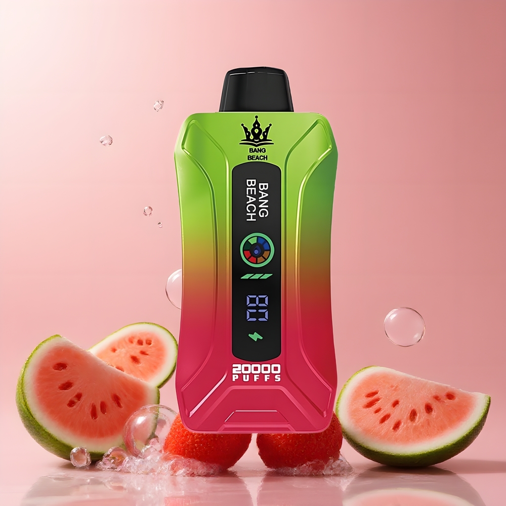 Partihandel Sverige Bang Beach Smart Screen 20000 Puffs Engångs Vape Jordgubb Vattenmelon 35ml 650mAh