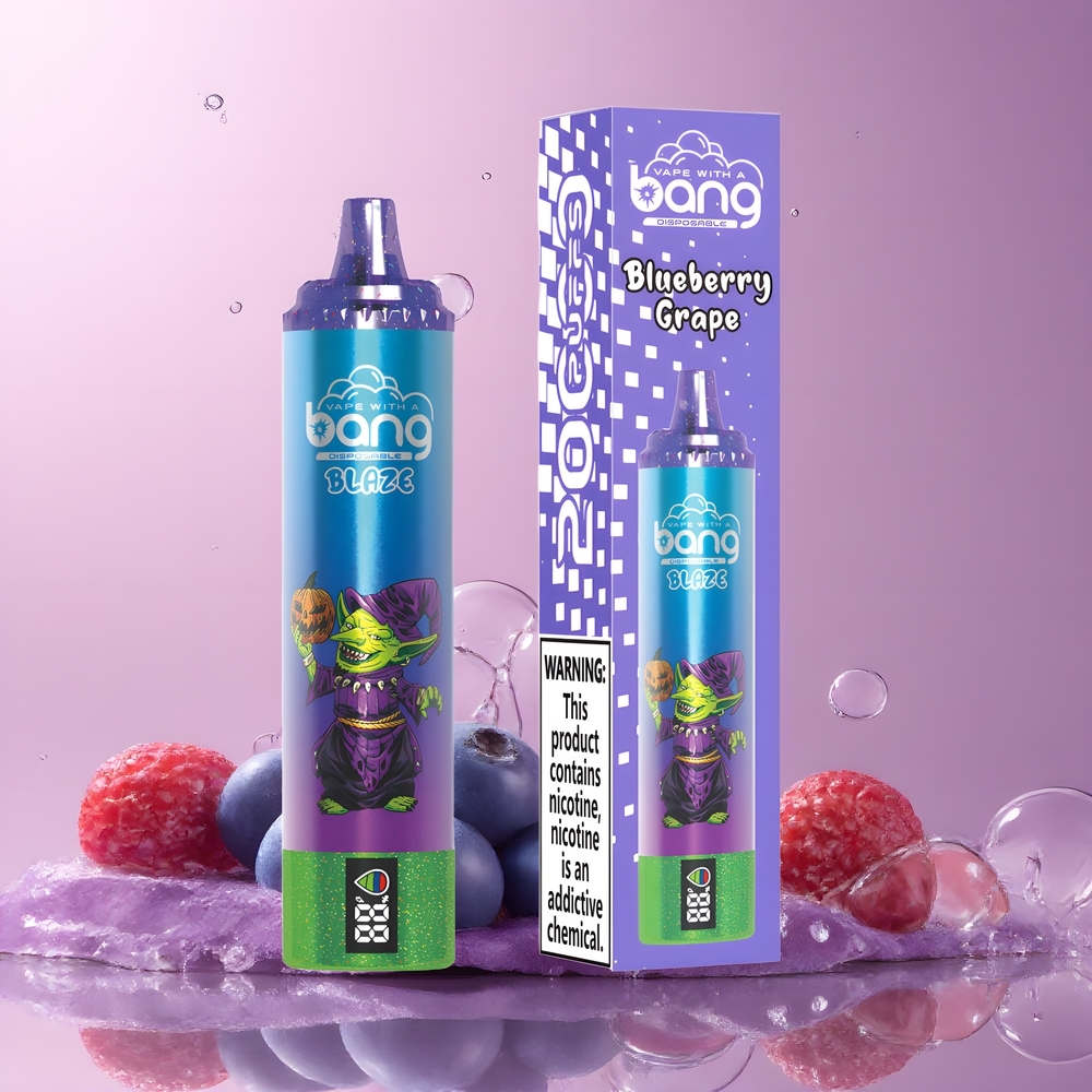 Partihandel Sverige Bang Blaze Tornado 20000 Puffs Vape Blåbär Druva Typ-C Luftflöde 0% 2% 3% 5%