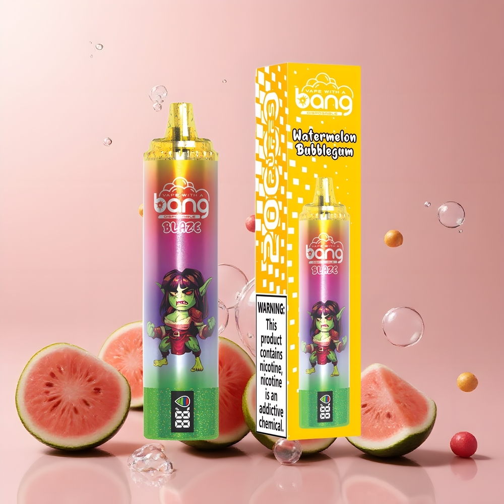 Partihandel Sverige Bang Blaze Tornado 20000 Puffs Vattenmelon Tuggummi Type-C Luftflöde