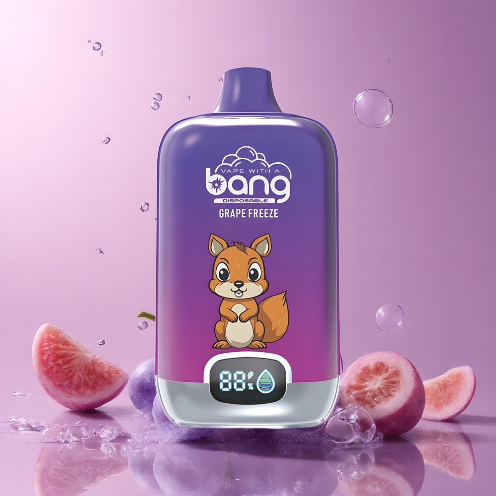 Partihandel Sverige Bang Digital Box 15000 Puffs Typ-C Laddning Vinterns Grape Freeze