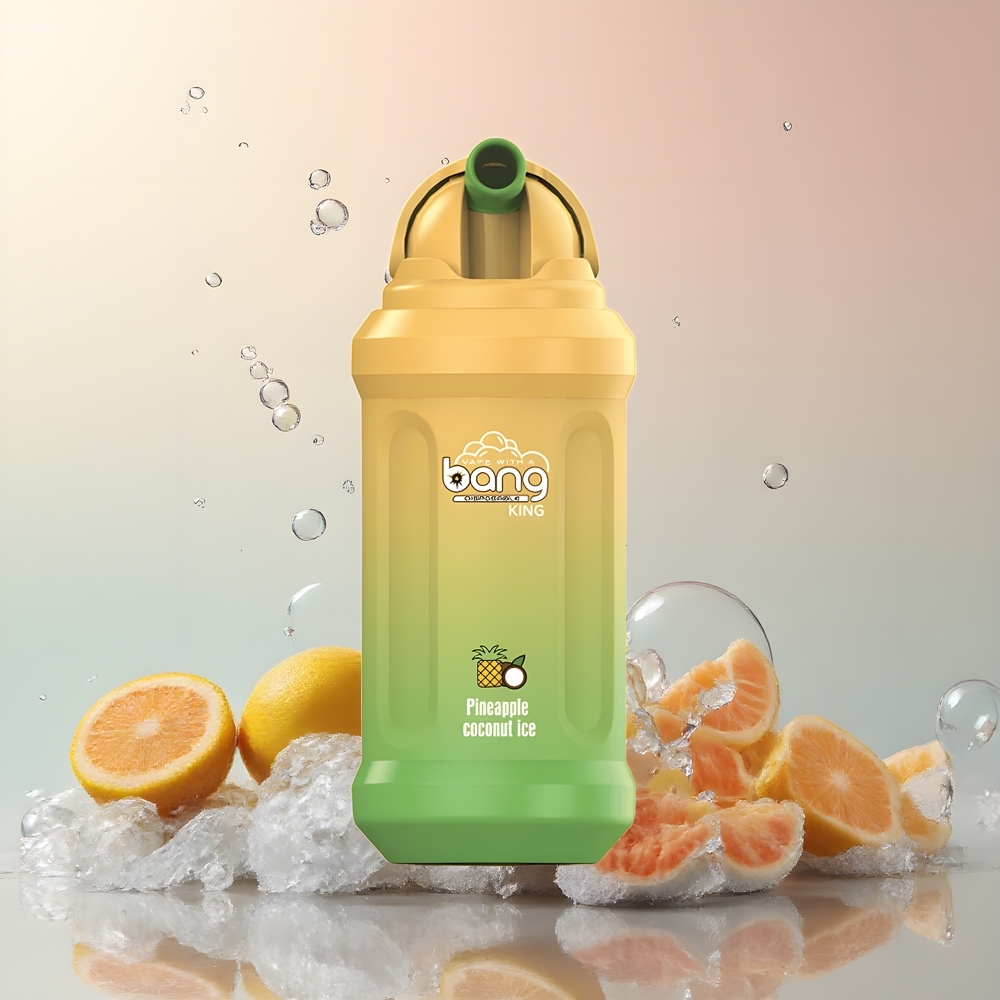 Partihandel Sverige Bang King 12000 Puffs 23ml Ananas Kokos Is 650 mAh Mesh Coil