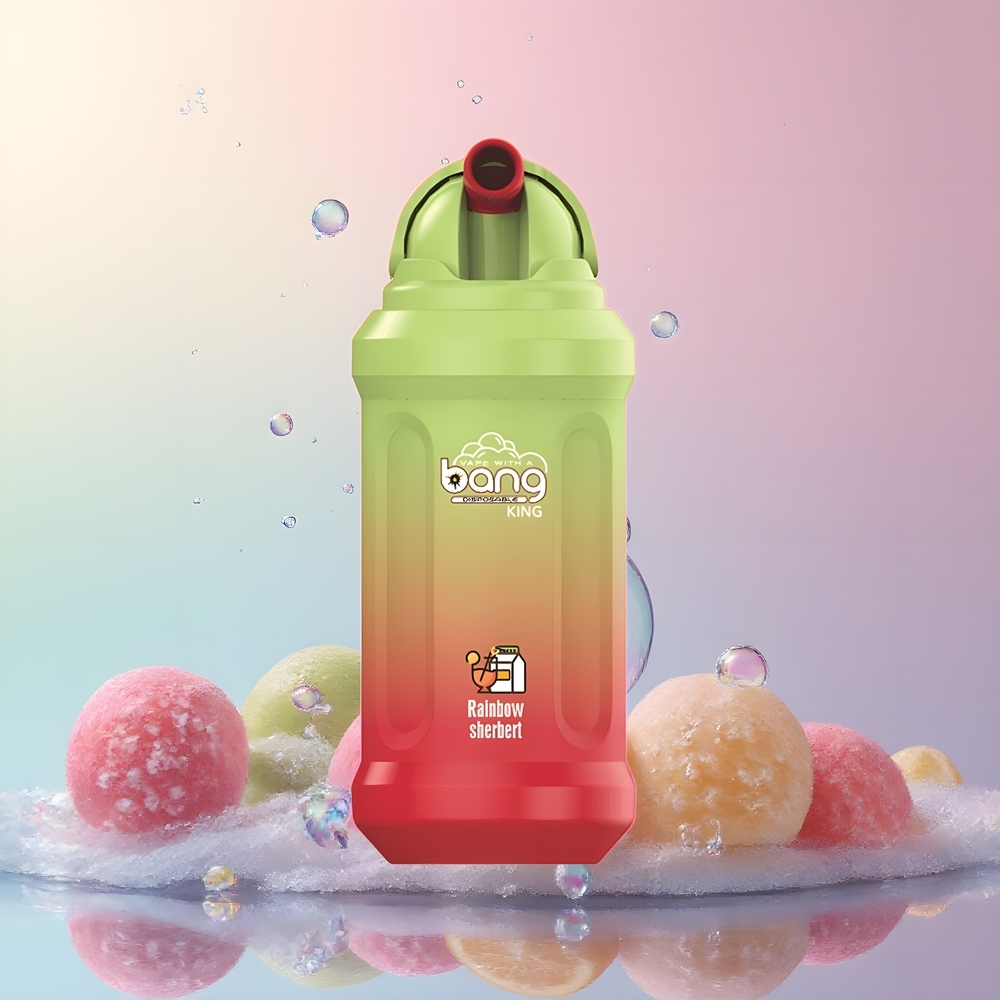 Partihandel Sverige Bang King 12000 Puffs 23ml Regnbåge Sherbert 650mAh Mesh 1.2 Ohm