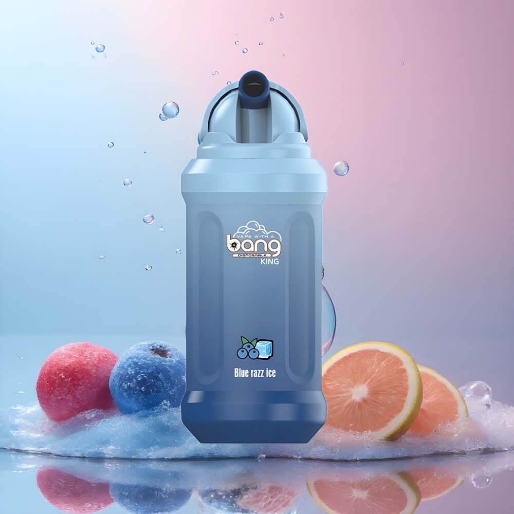 Partihandel Sverige Bang King 12000 Puffs Engångs Blå Hallon Is 23ml 650mAh 5%