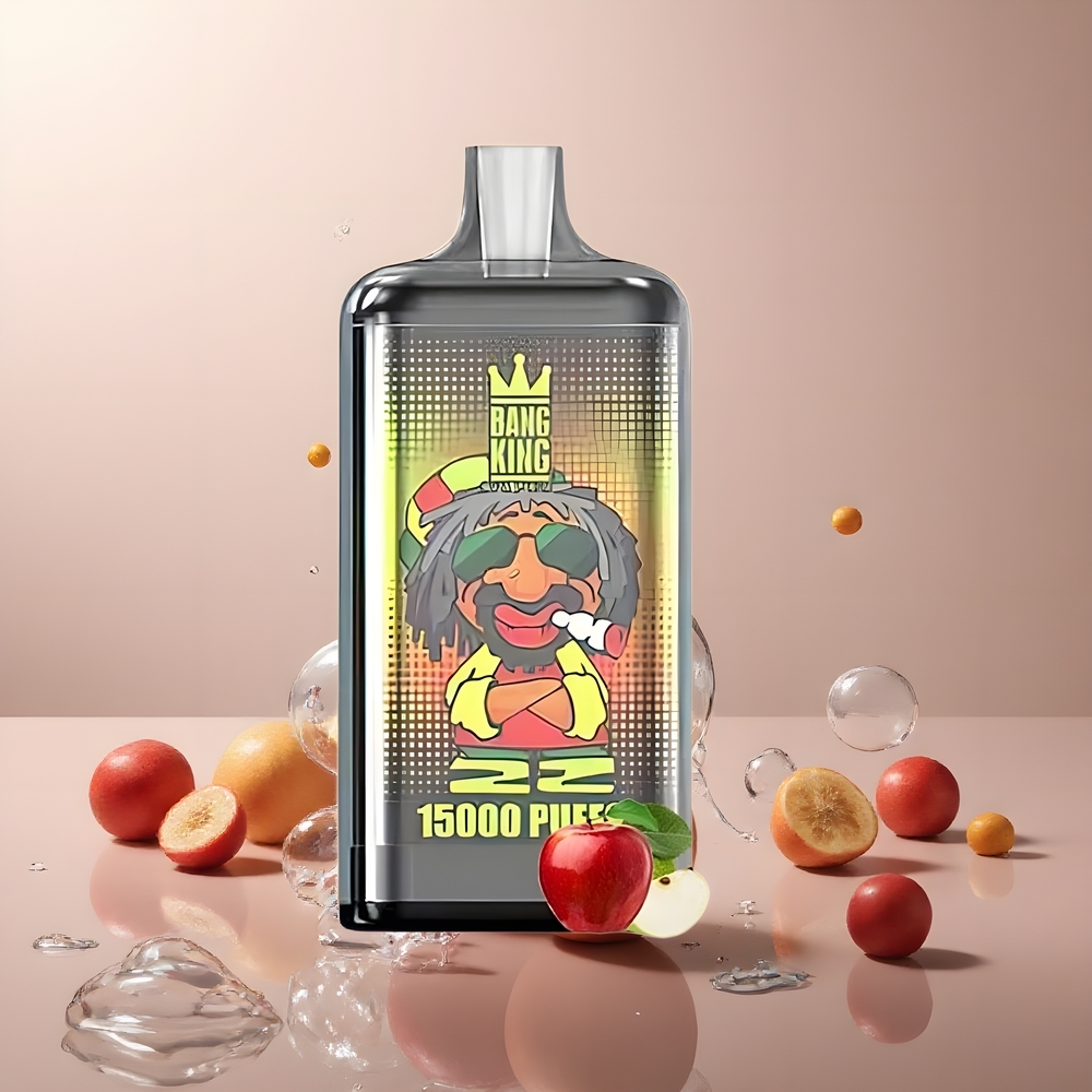 Partihandel Sverige Bang King 15000 Puffs Dubbel Äpple 21ml 550mAh