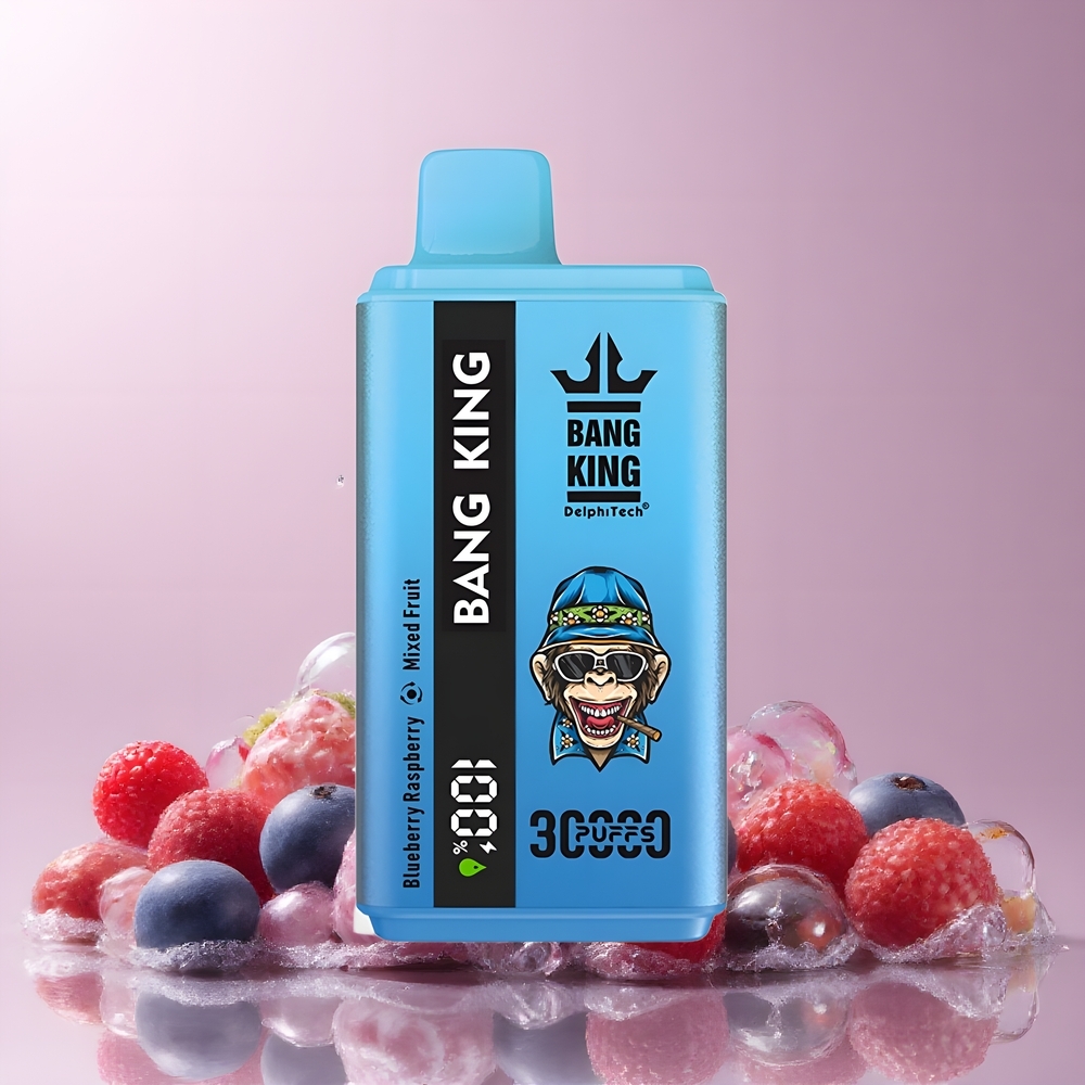 Partihandel Sverige Bang King 30000 Puffs 36ml 550mAh Blåbär Hallon Blandad Mögel Frukt