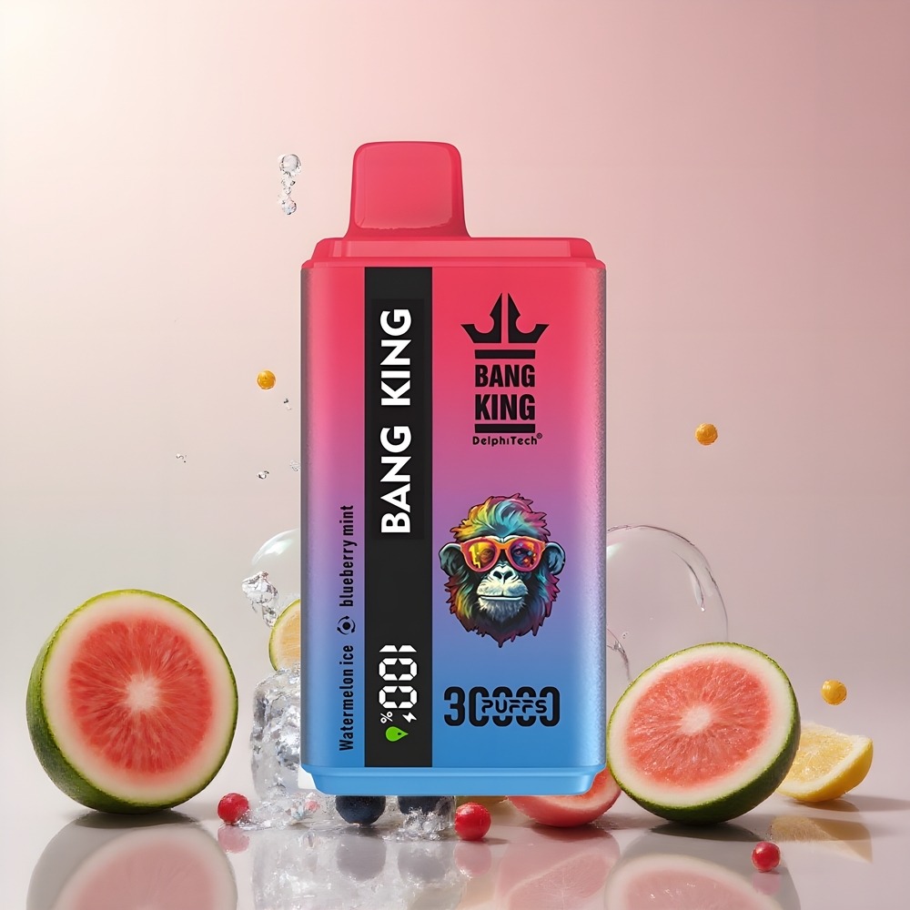 Partihandel Sverige Bang King 30000 Puffs 36ml 550mAh Vattenmelon Is Blåbär Mynta