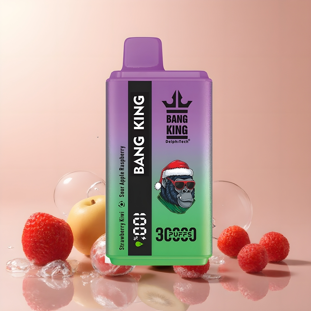 Partihandel Sverige Bang King 30000 Puffs 36ml Jordgubb Kiwi Sur Äpple Hallon