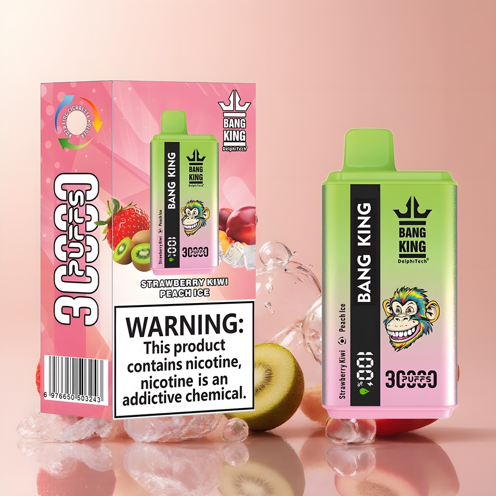 Partihandel Sverige Bang King 30000 Puffs 36ml Type-C Jordgubb Kiwi Persika Is