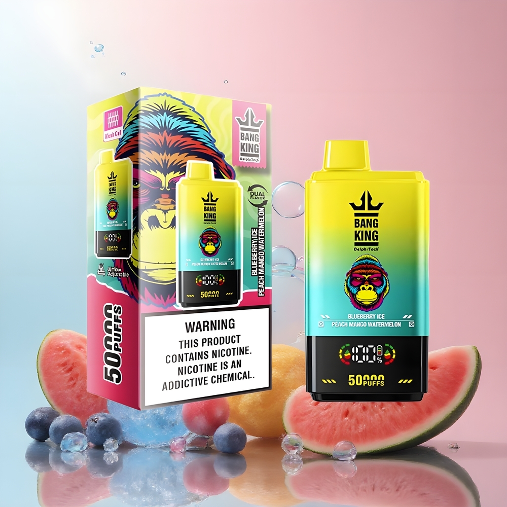 Partihandel Sverige Bang King 50000 50ml Blåbär Is Persika Mango Vattenmelon