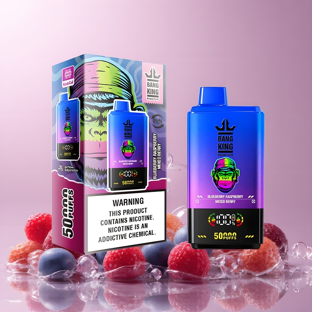 Partihandel Sverige Bang King 50000 Blåbär Hallon Blandade Bär 50ml 850mAh