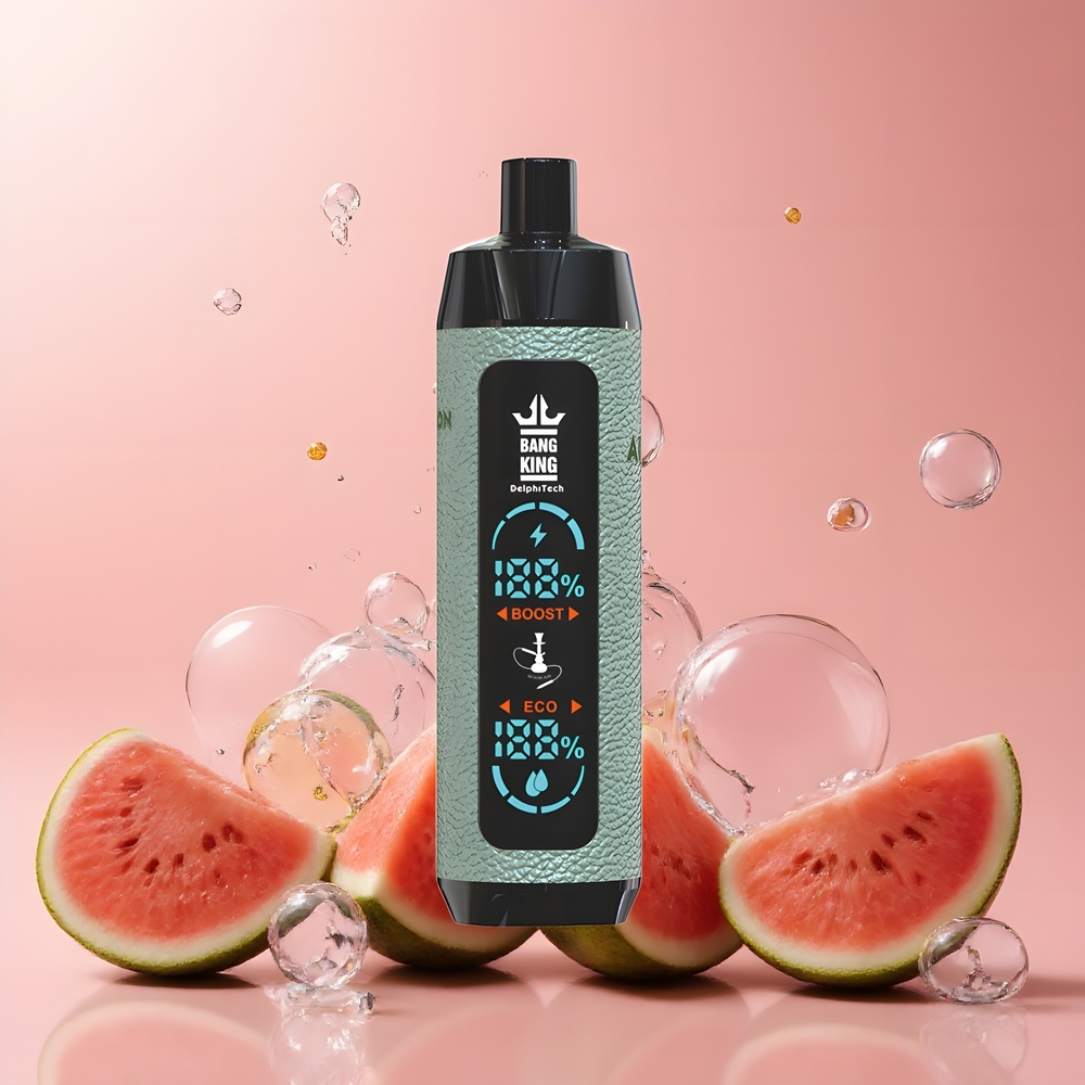 Partihandel Sverige Bang King Shisha 25000 Puffs 30ml Vattenmelon Is Type-C 650mAh