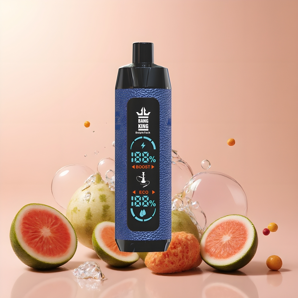 Partihandel Sverige Bang King Shisha 25000 Puffs Vattenmelon Honungsmelon Passionsfrukt 30ml 650mAh Type-C