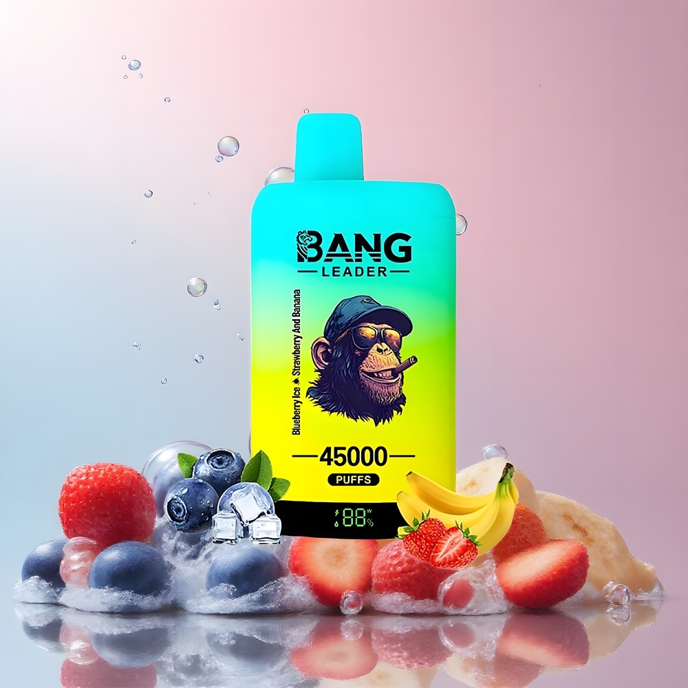 Partihandel Sverige Bang Leader 45000 Puffs Dual Smak Blåbär Is Jordgubb Banan