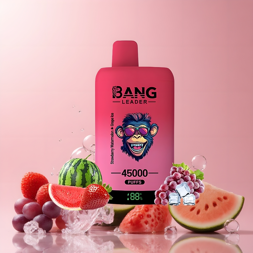 Partihandel Sverige Bang Leader 45000 Puffs Dual Smak Jordgubb Vattenmelon Vindruva Is