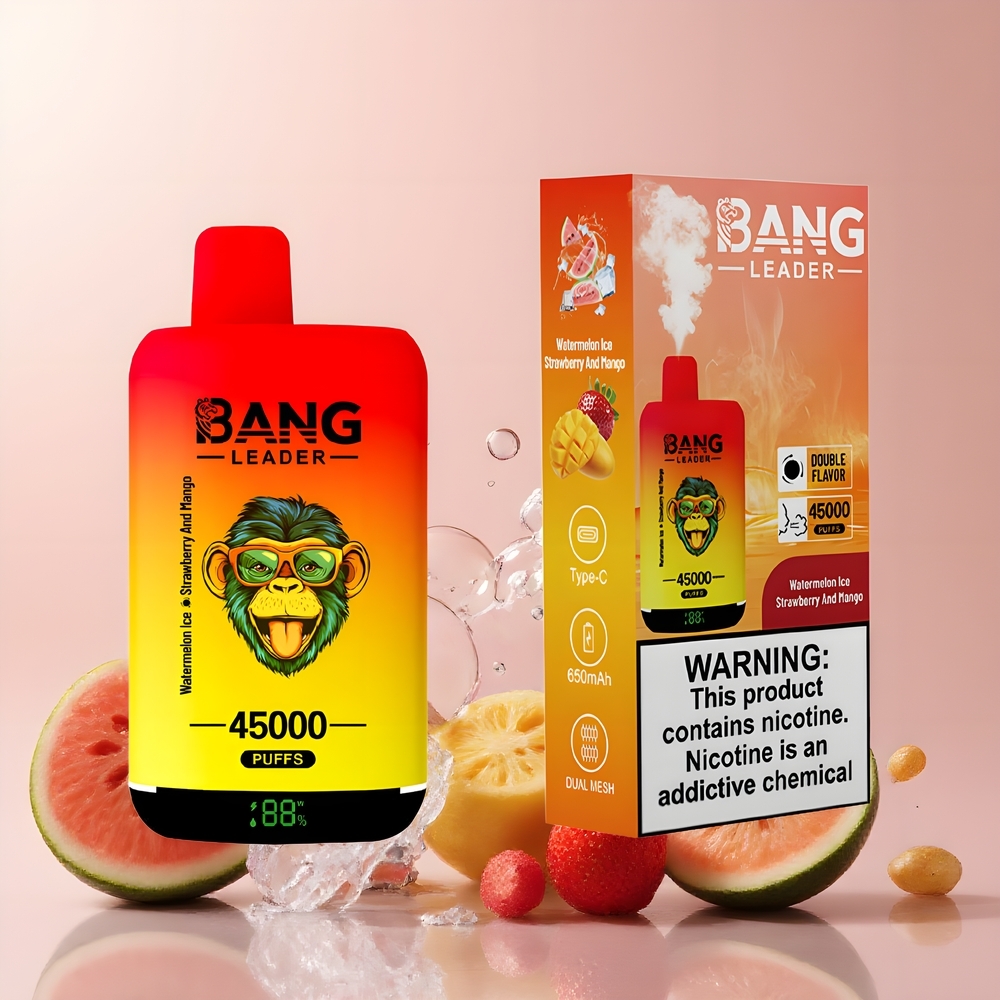 Partihandel Sverige Bang Leader 45000 Puffs Dual Smak Vattenmelon Is Jordgubb Mango