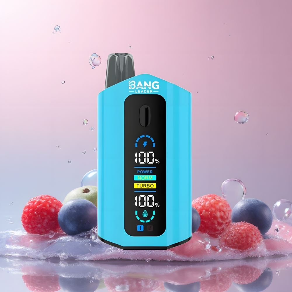 Partihandel Sverige Bang Leader 50000 Puffs Blåbär Sur Hallon Blåbär Typ-C 13400mAh 36ml