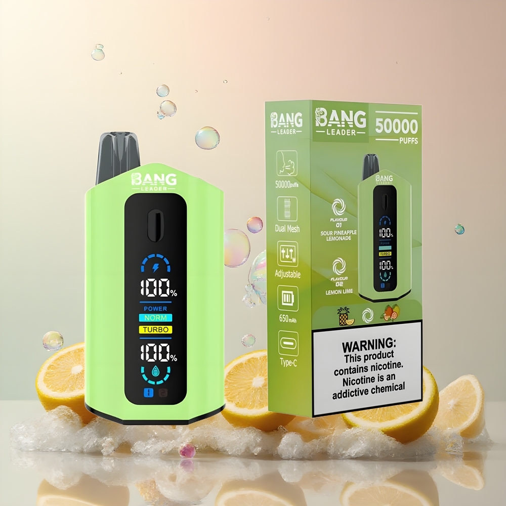 Partihandel Sverige Bang Leader 50000 Puffs Sur Ananas Lemonad Citron Lime 13400mAh 36ml