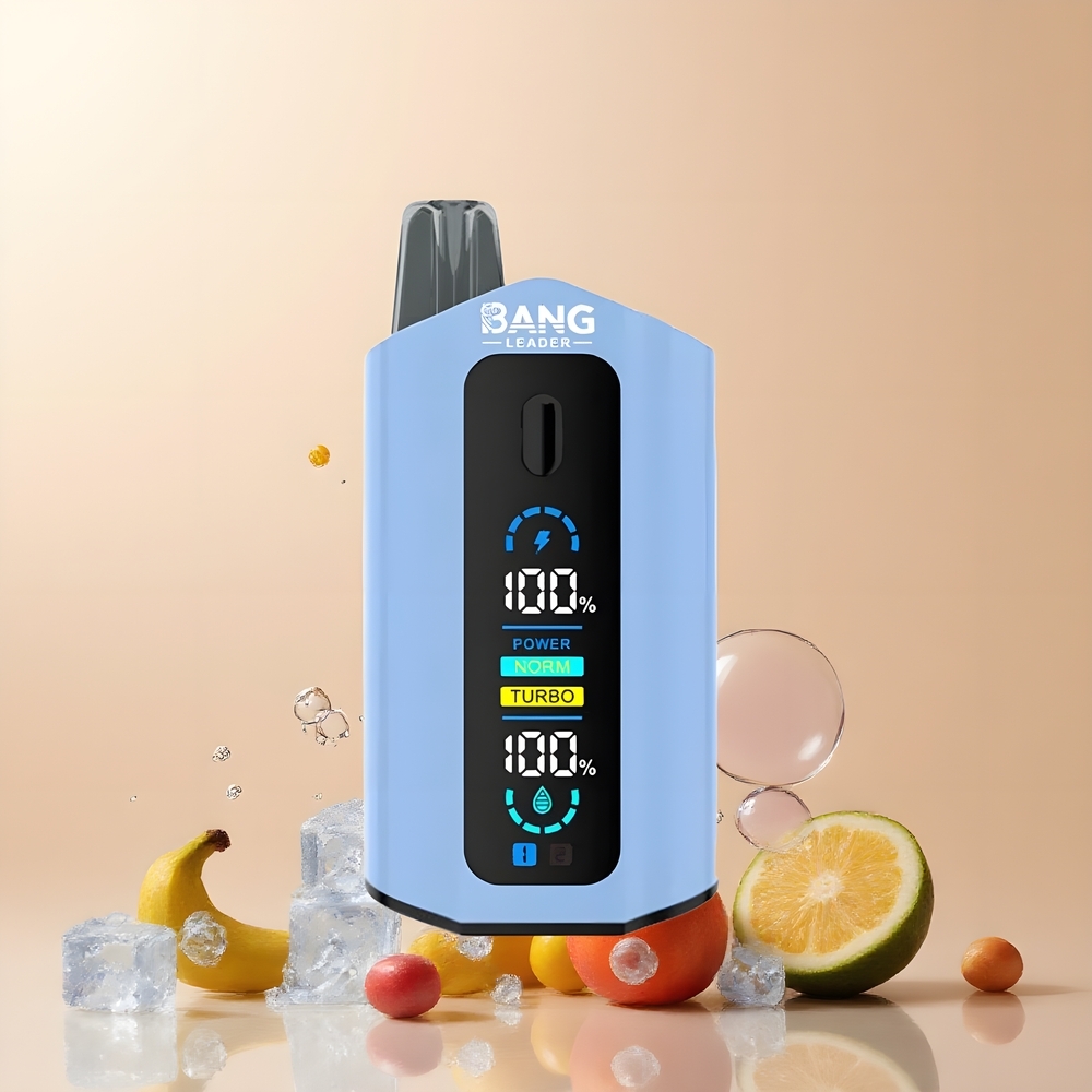 Partihandel Sverige Bang Leader 50000 Puffs Typ-C 13400mAh Banan Is Mango