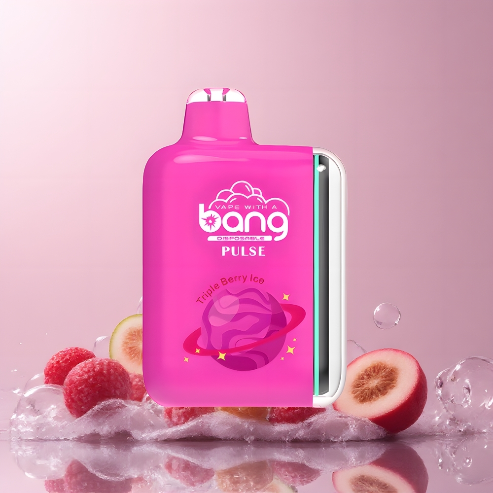 Partihandel Sverige Bang Pulse 18000 Puffs Typ-C 650mAh Trippelbär Is