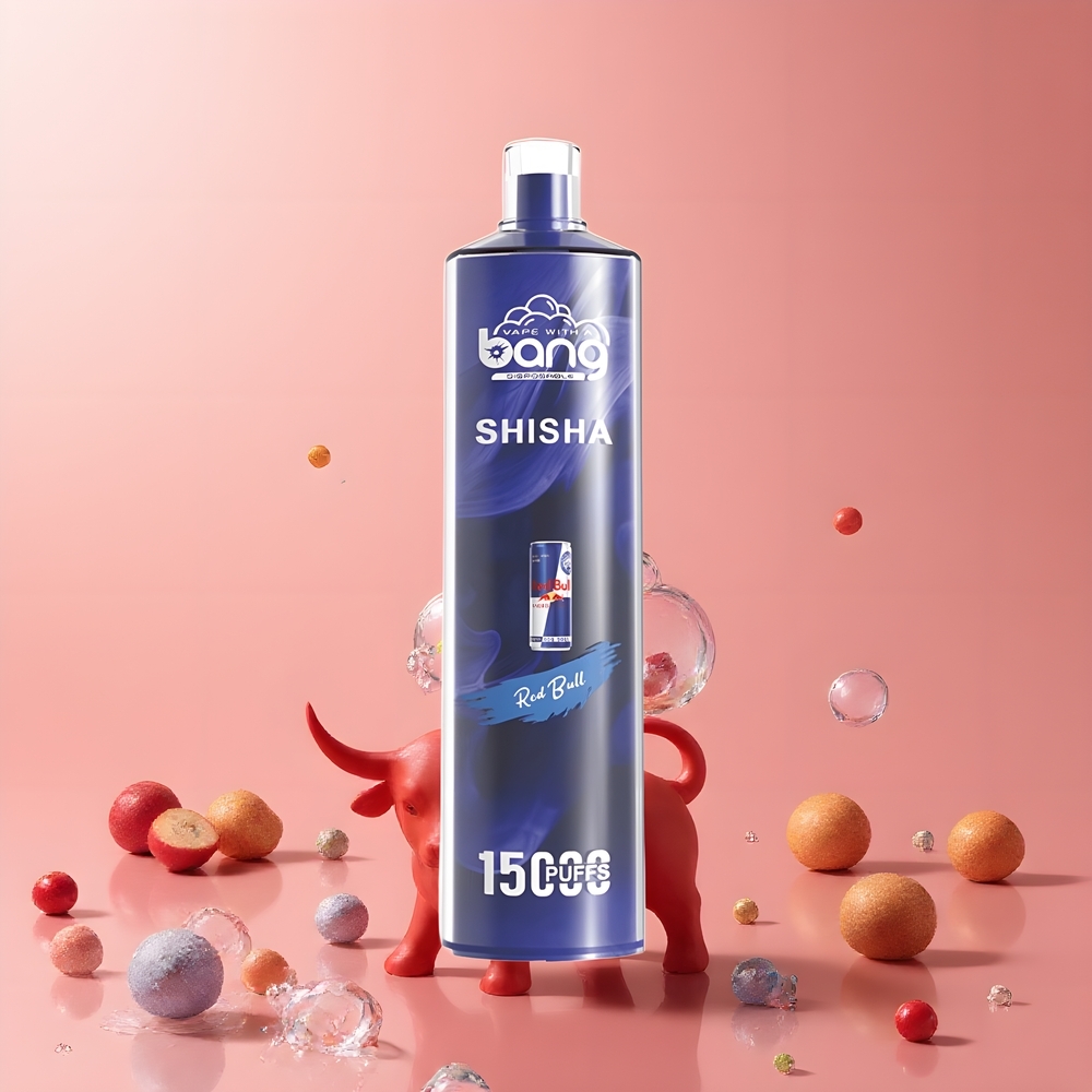 Partihandel Sverige Bang Shisha 15000 Puffs 23ml Typ-C Laddning Röd Tjur