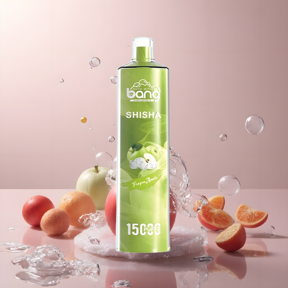 Partihandel Sverige Bang Shisha 15000 Puffs Fryst Äpple 23ml Typ-C 600mAh