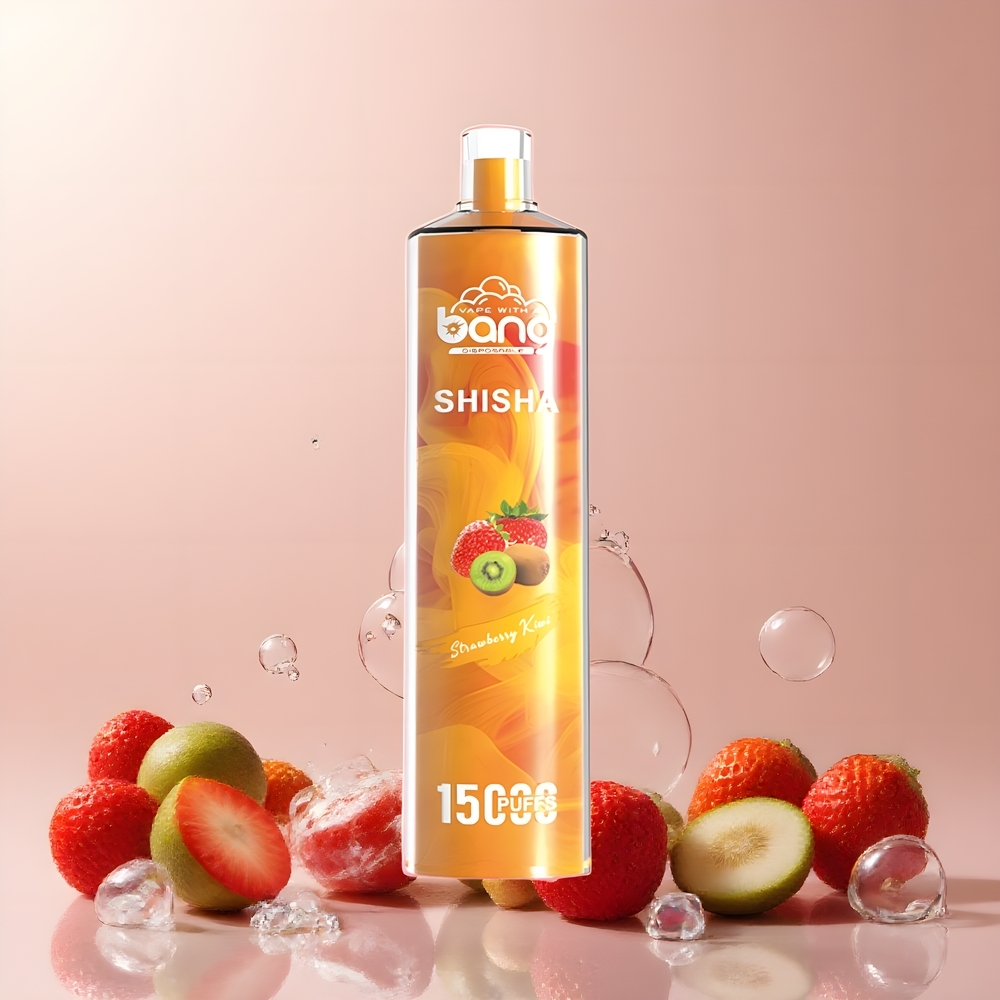 Partihandel Sverige Bang Shisha 15000 Puffs Jordgubb Kiwi Typ-C 23ml 600mAh