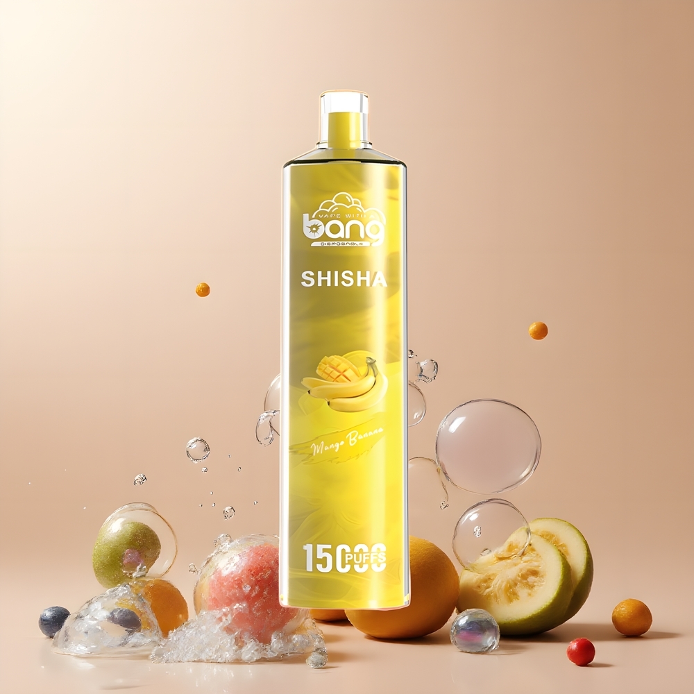 Partihandel Sverige Bang Shisha 15000 Puffs Mango Banan 23ml Typ-C 600mAh