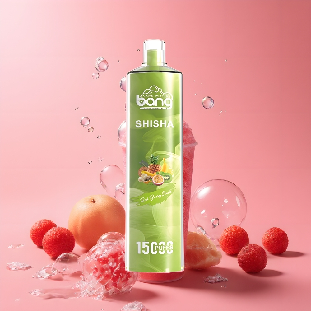 Partihandel Sverige Bang Shisha 15000 Puffs Röd Bär Slush Type-C 23ml 600mAh