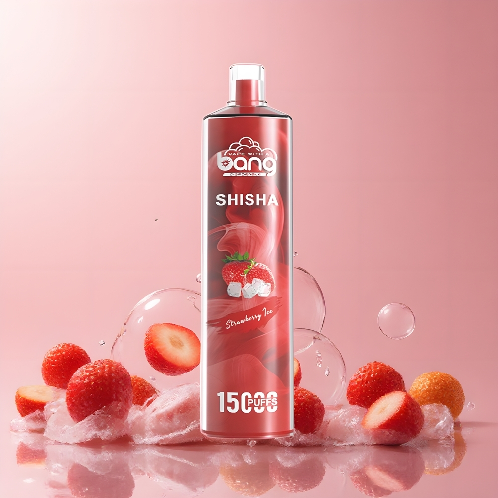 Partihandel Sverige Bang Shisha 15000 Puffs Typ-C Jordgubbis