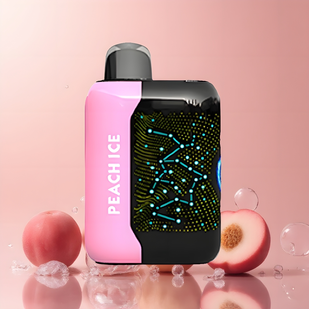 Partihandel Sverige Bang Starry 25000 Puffs 28ml 800mAh Typ-C Persika Is