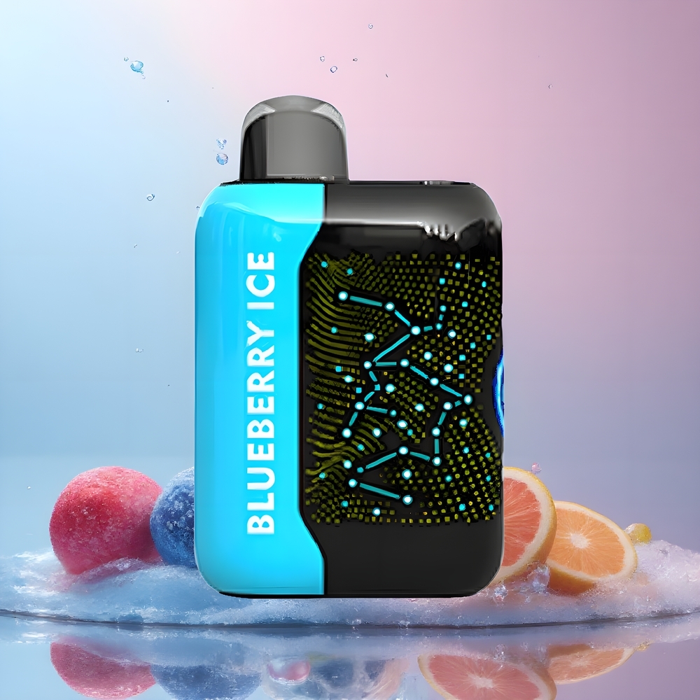 Partihandel Sverige Bang Starry 25000 Puffs Blå Hallon Is Vape 28ml 800mAh