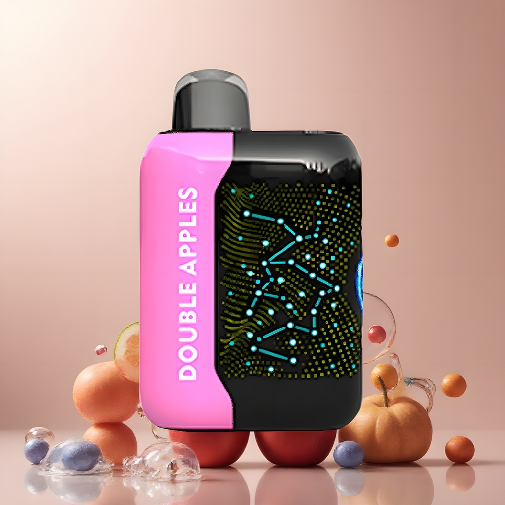 Partihandel Sverige Bang Starry 25000 Puffs Engångs Vape Dubbel Äpplen 28ml 800mAh Type-C