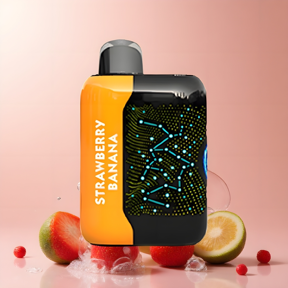 Partihandel Sverige Bang Starry 25000 Puffs Vape Jordgubb Banan 28ml 800mAh Typ-C