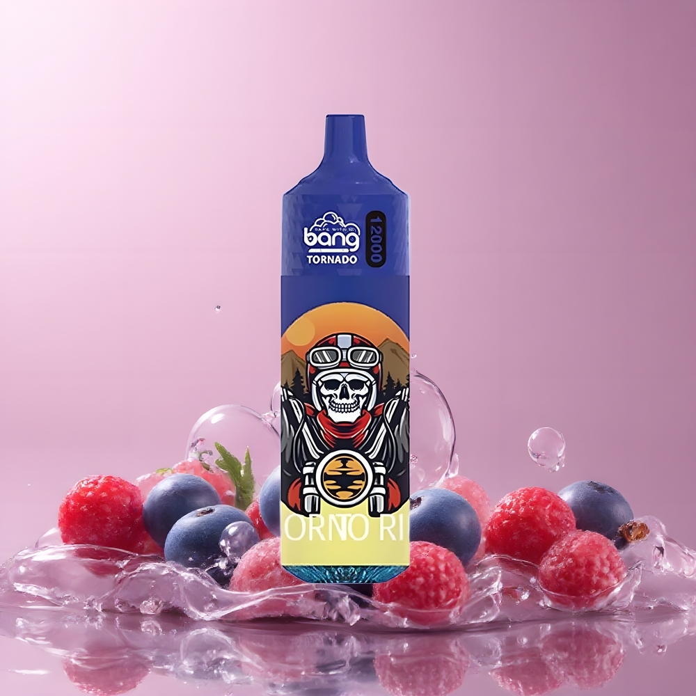 Partihandel Sverige Bang Tornado 12000 Puffs 23ml 650mAh Blåbär Körsbär Tranbär