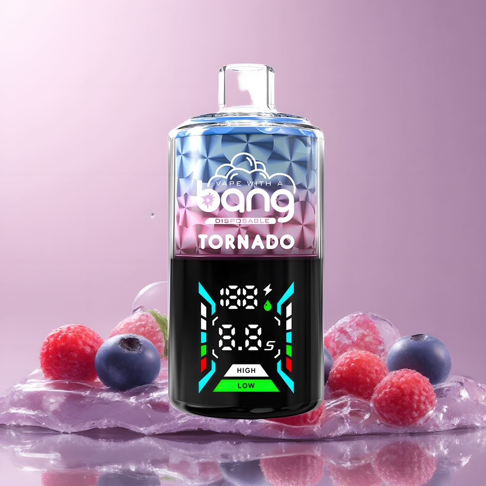 Partihandel Sverige Bang Tornado 40000 Puffs 0% Nikotin 40ml Blåbär Hallon