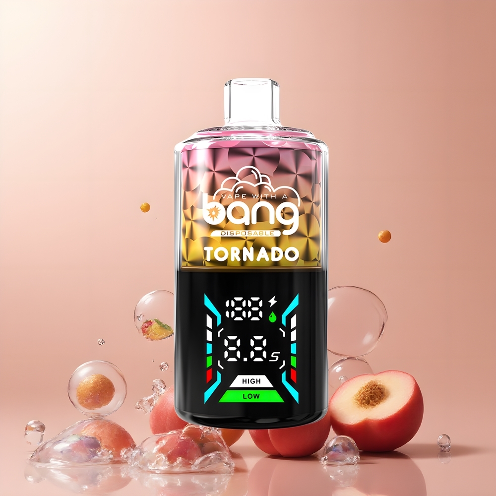 Partihandel Sverige Bang Tornado 40000 Puffs 40ml Mango Persika 0% Nikotin 850mAh