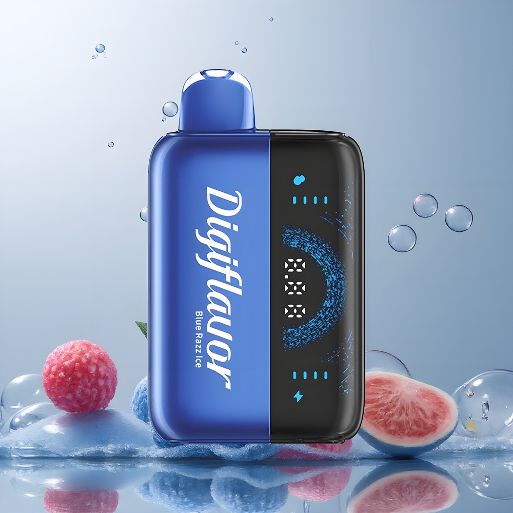 Partihandel Sverige Digiflavor BRK 20000 Puffs Blå Hallon Power Mode