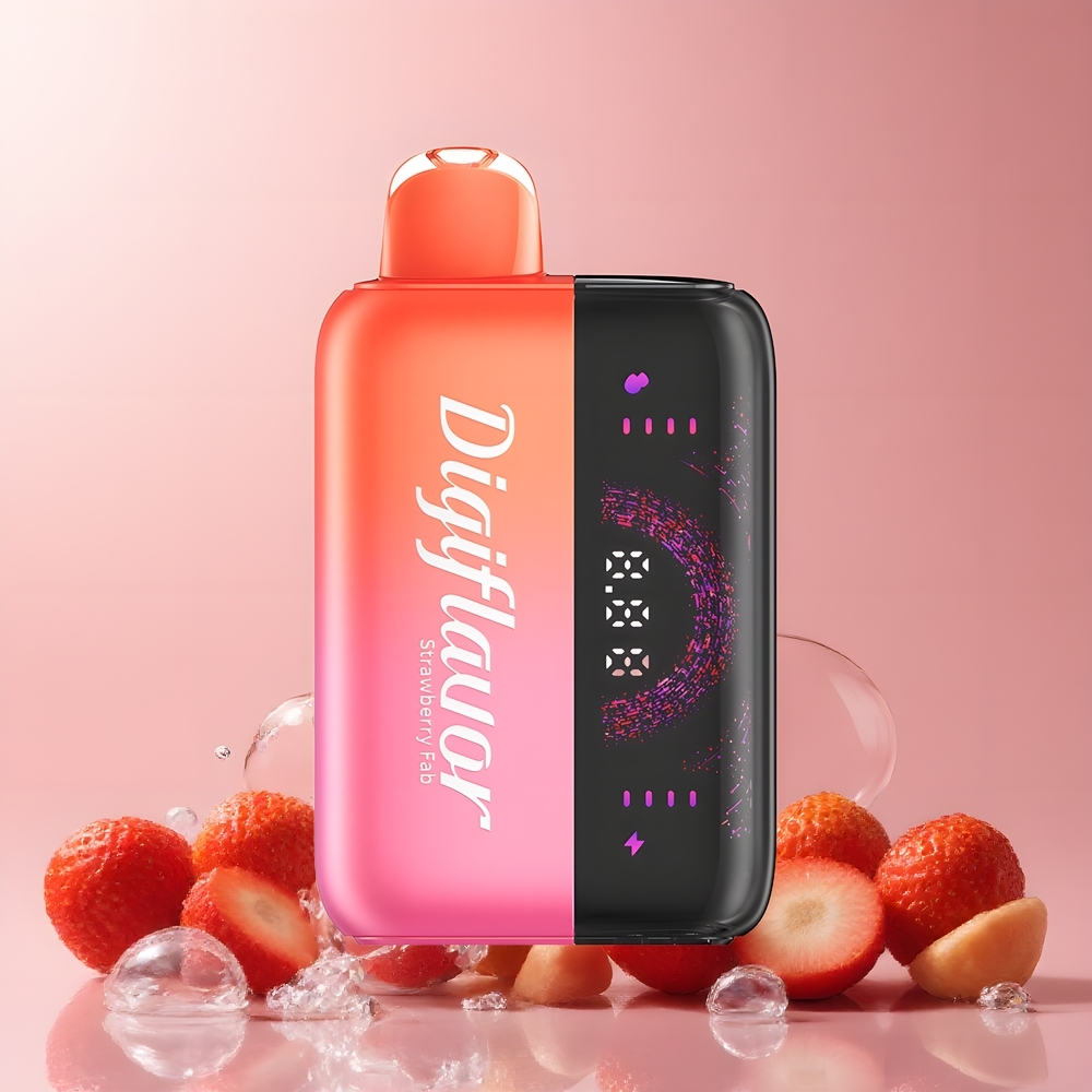Partihandel Sverige Digiflavor BRK 20000 Puffs Jordgubb 200mAh 12ml 5% 2-lägen