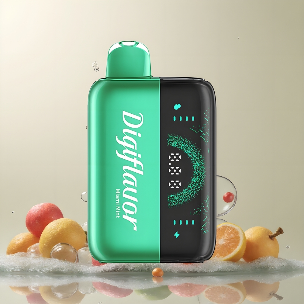 Partihandel Sverige Digiflavor BRK 20000 Puffs Miami Mynta 12ml 5% 200mAh 2-läges